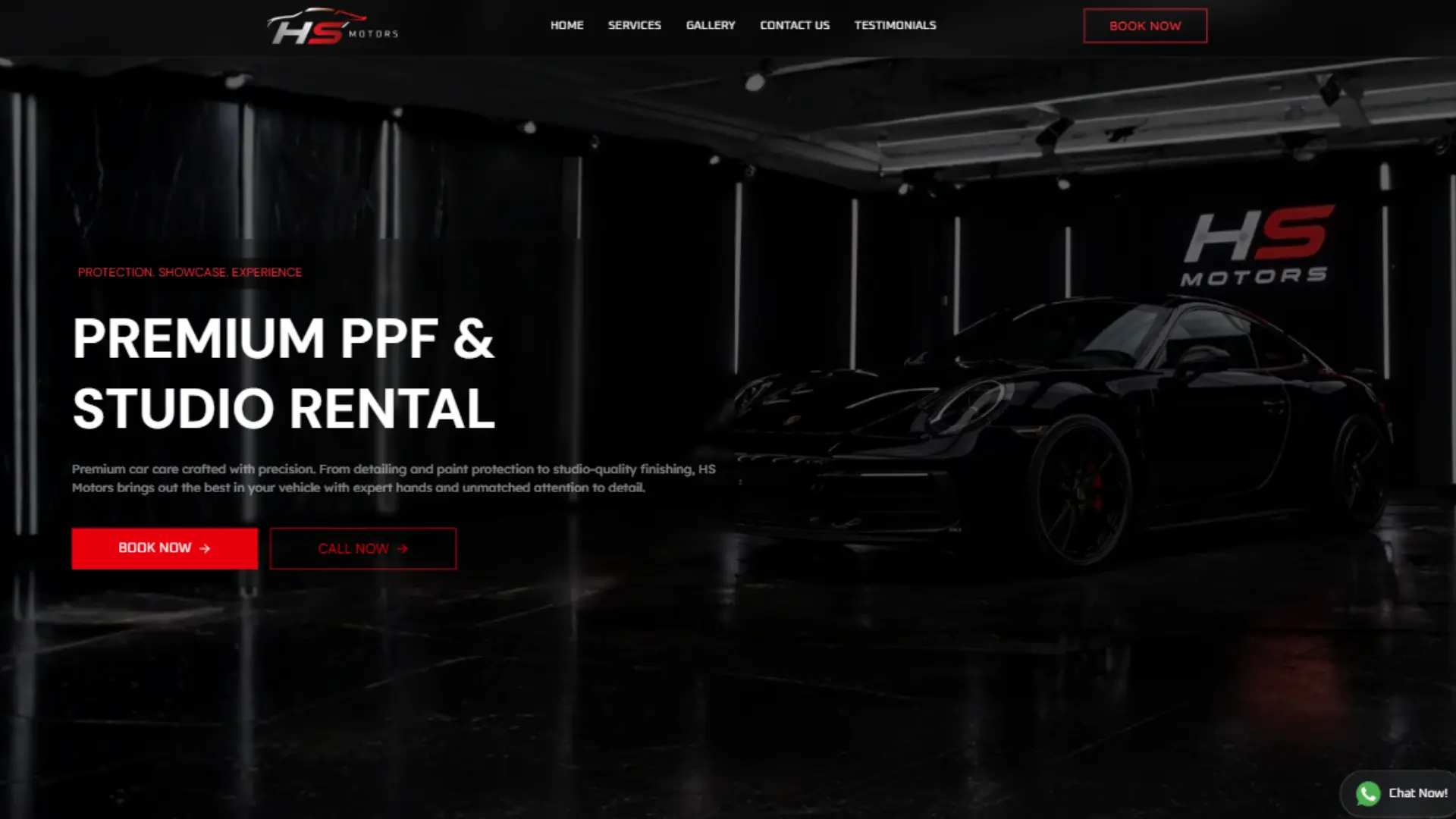 Screenshot preview of HS Motors • Premium Automotive Platform